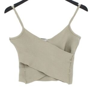 Pull and Bear Deep V Crop Top